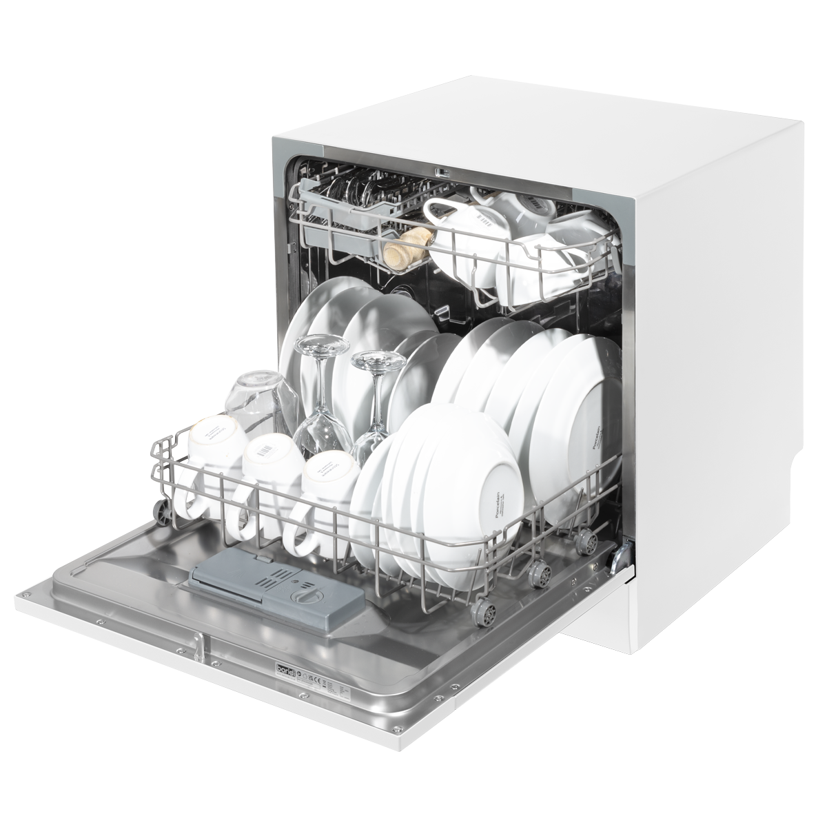 Baridi DH86 Baridi Tabletop Dishwasher 8 Place Settings 8L Capacity - White