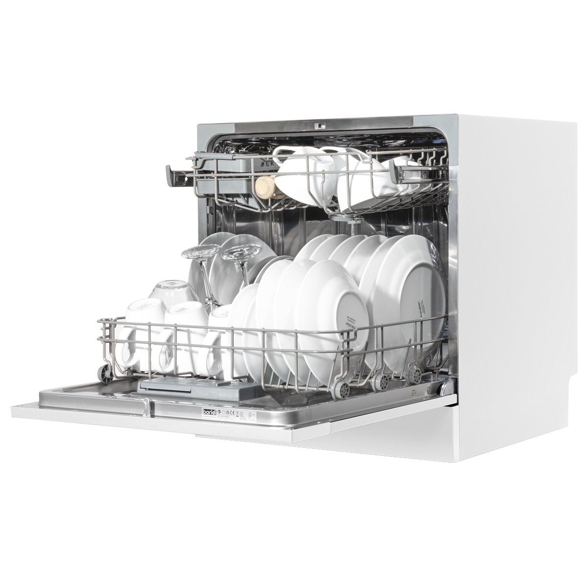 Baridi DH86 Baridi Tabletop Dishwasher 8 Place Settings 8L Capacity - White