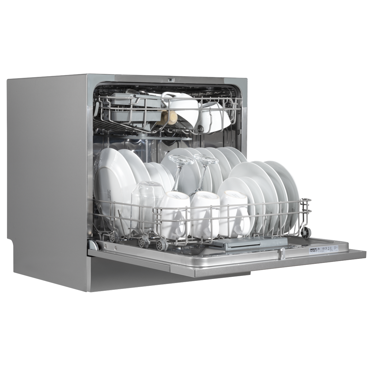 Baridi DH87 Baridi Tabletop Dishwasher 8 Place Settings 8L Capacity - Silver