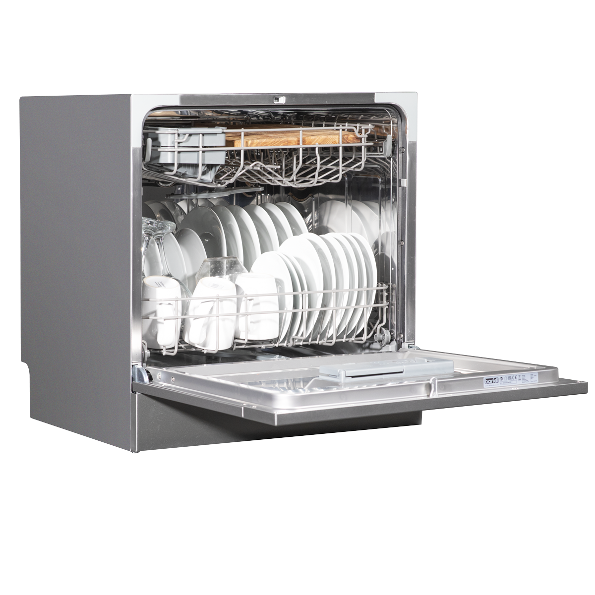 Baridi DH87 Baridi Tabletop Dishwasher 8 Place Settings 8L Capacity - Silver