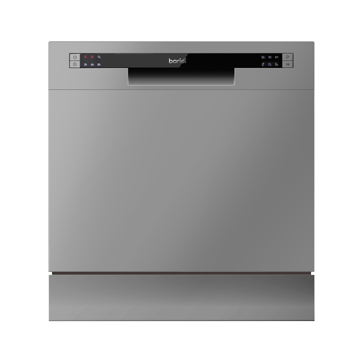 Baridi DH87 Baridi Tabletop Dishwasher 8 Place Settings 8L Capacity - Silver