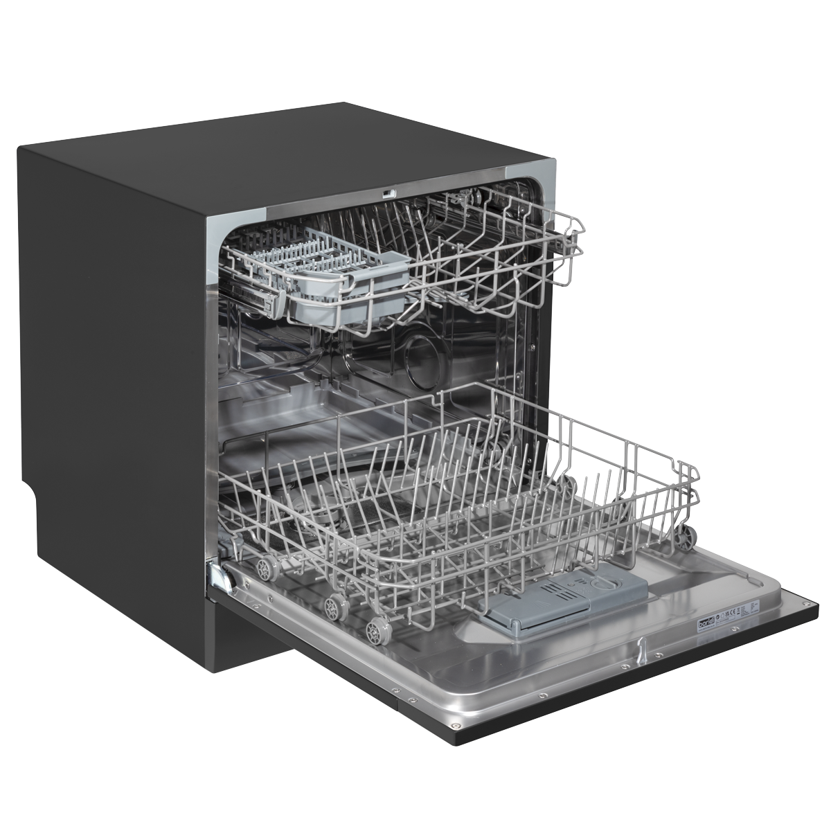 Baridi DH88 Baridi Tabletop Dishwasher 8 Place Settings 8L Capacity - Black