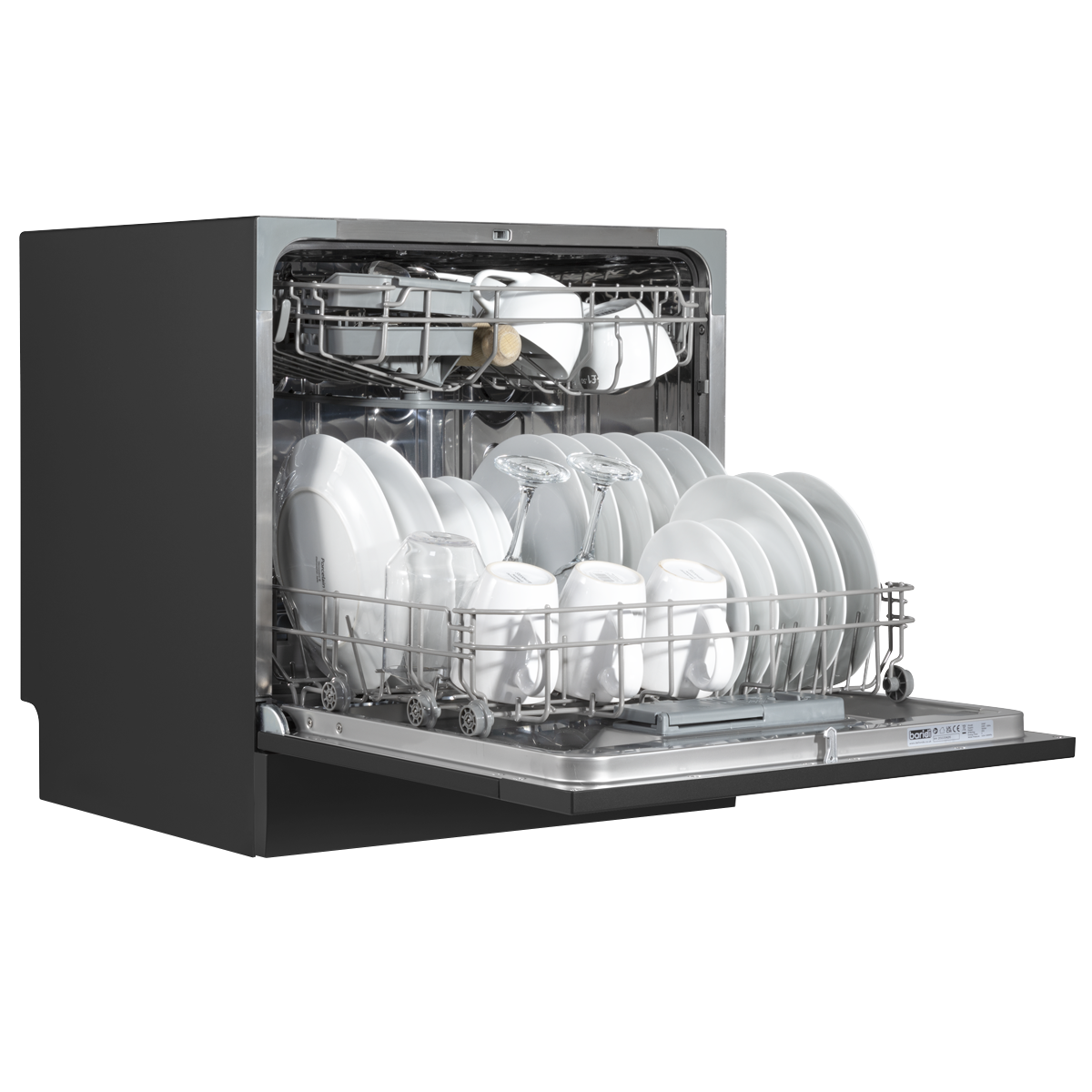 Baridi DH88 Baridi Tabletop Dishwasher 8 Place Settings 8L Capacity - Black