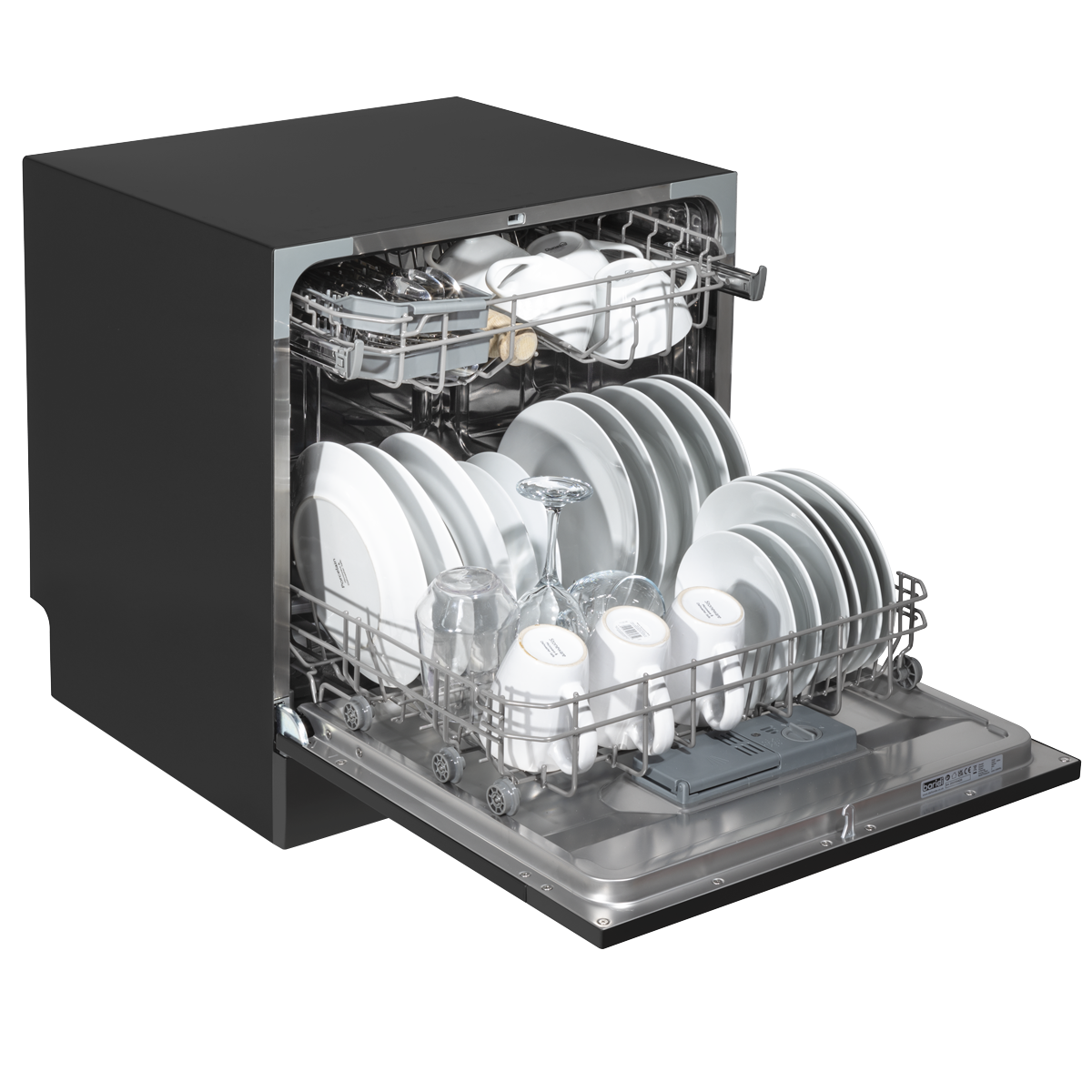 Baridi DH88 Baridi Tabletop Dishwasher 8 Place Settings 8L Capacity - Black