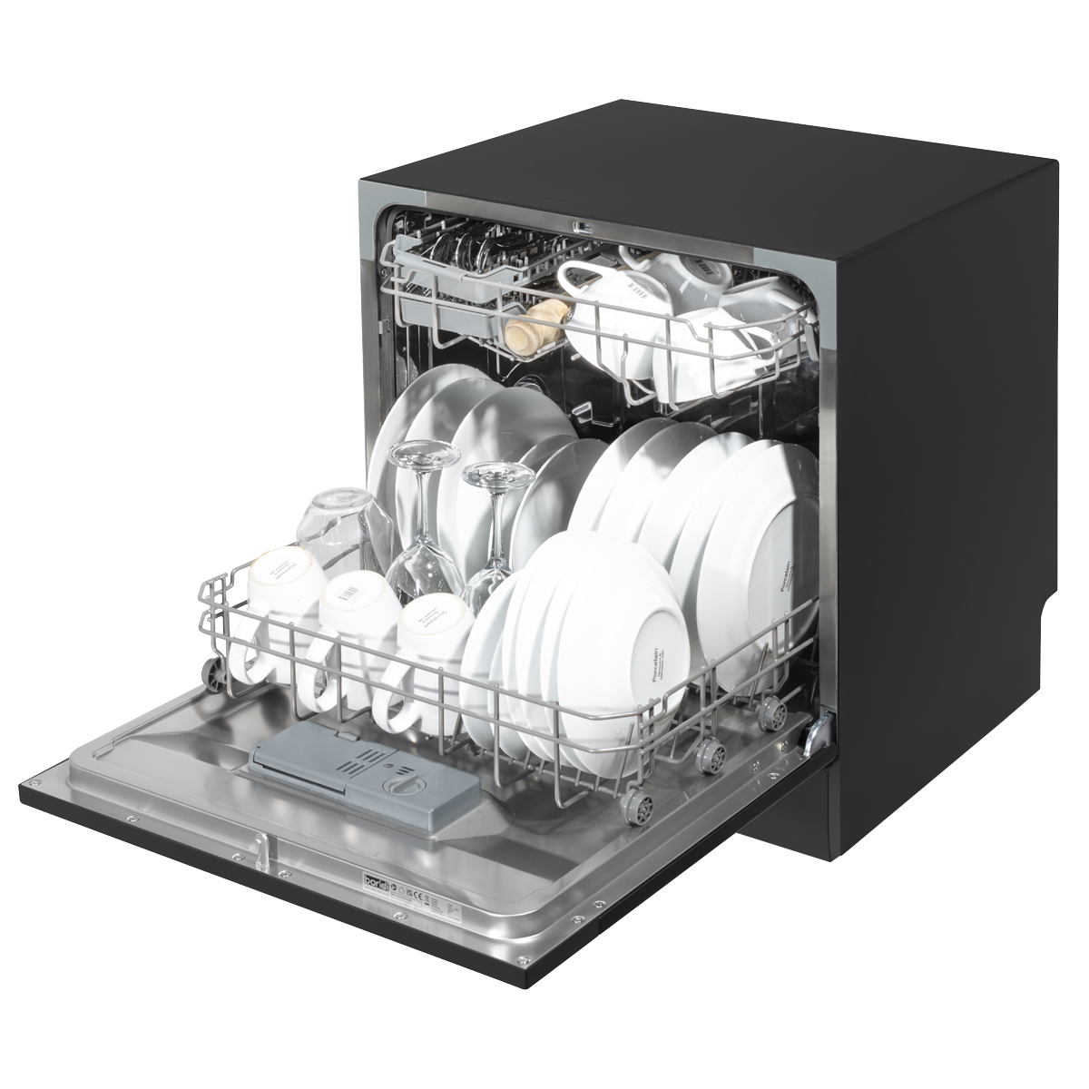 Baridi DH88 Baridi Tabletop Dishwasher 8 Place Settings 8L Capacity - Black
