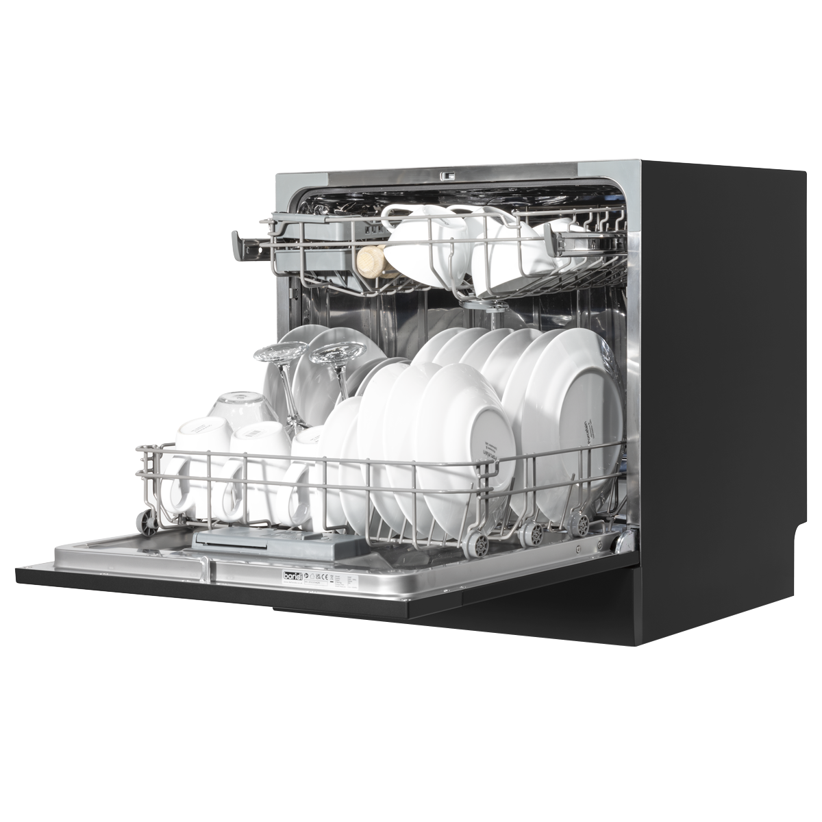 Baridi DH88 Baridi Tabletop Dishwasher 8 Place Settings 8L Capacity - Black