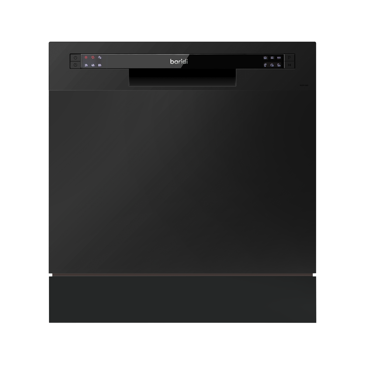 Baridi DH88 Baridi Tabletop Dishwasher 8 Place Settings 8L Capacity - Black