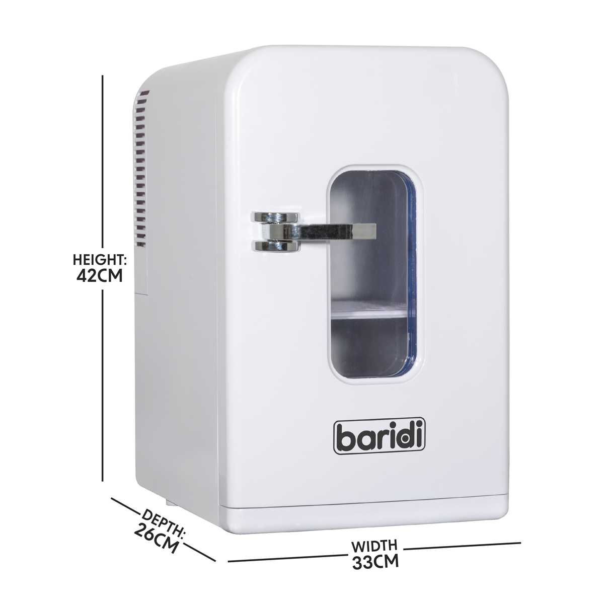 Baridi DH94 Baridi Mini Fridge/Warmer 15L 12V/230V - White