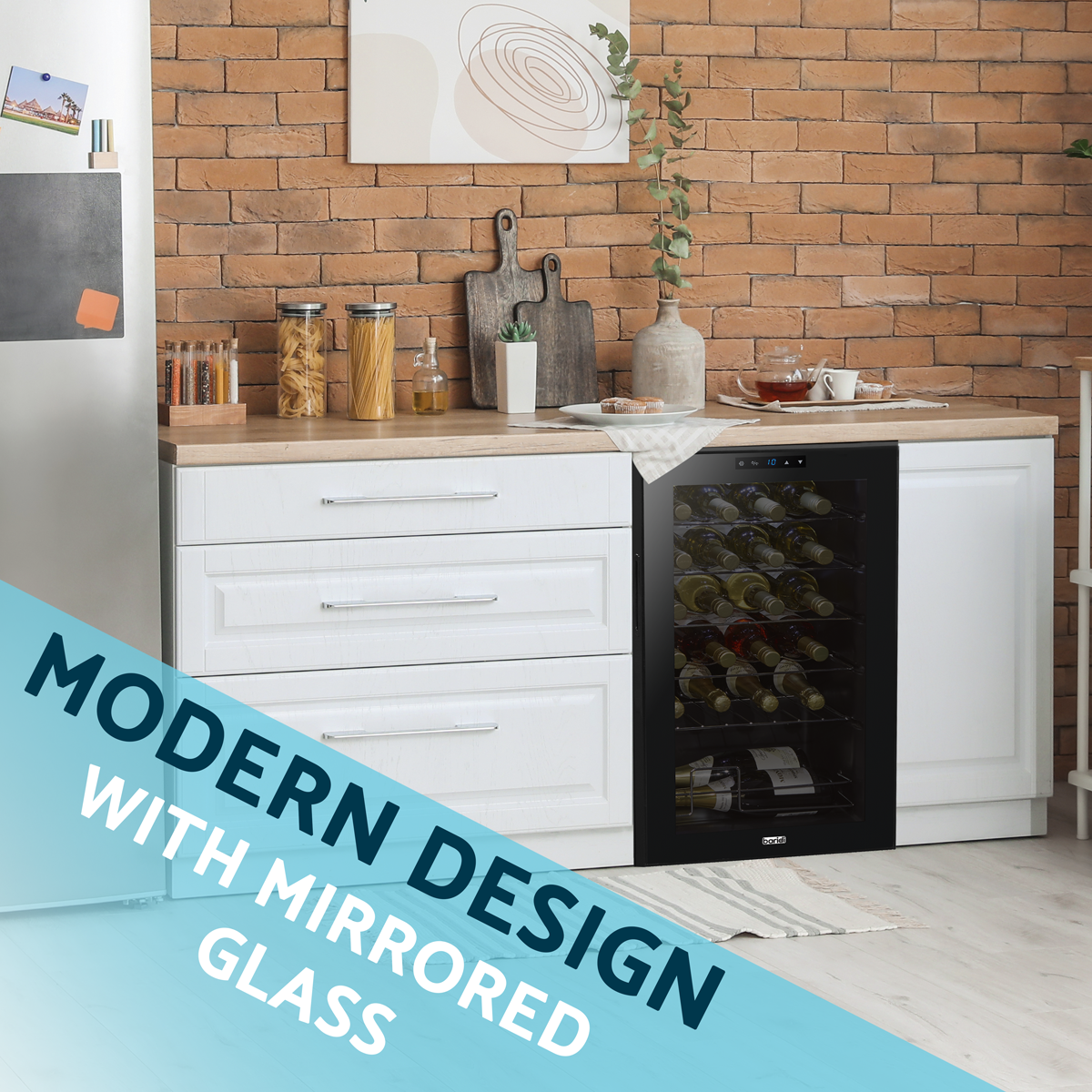 Baridi DH9 Baridi 24 Bottle Tabletop Wine Fridge & Cooler