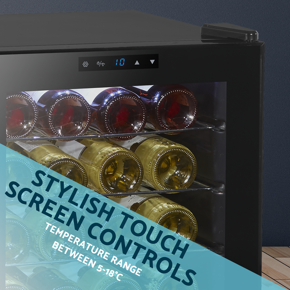 Baridi DH9 Baridi 24 Bottle Tabletop Wine Fridge & Cooler