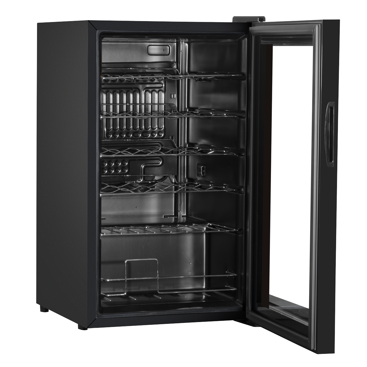 Baridi DH9 Baridi 24 Bottle Wine Fridge with Digital Touch Screen Controls, Metal Shelves & LED Light - Black