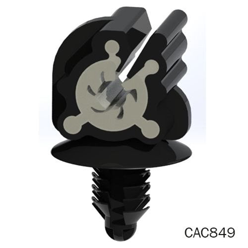 Automec CAC550 Metal cable fixing clip 5mm mild steel