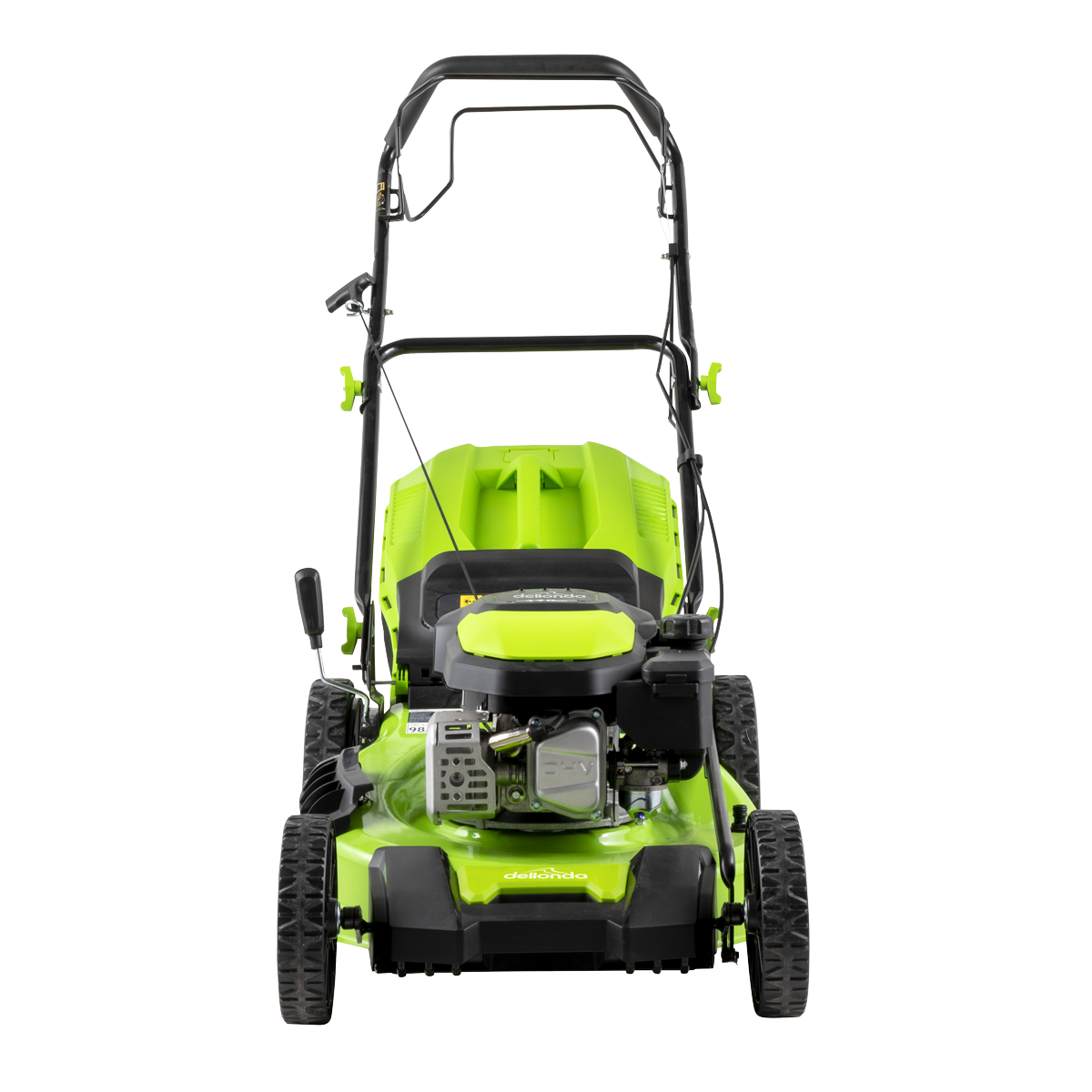 Dellonda DG102 Dellonda Self-Propelled Petrol Lawnmower Grass Cutter with Height Adjustment & Grass Bag 170cc 20"/51cm 4-Stroke Engine