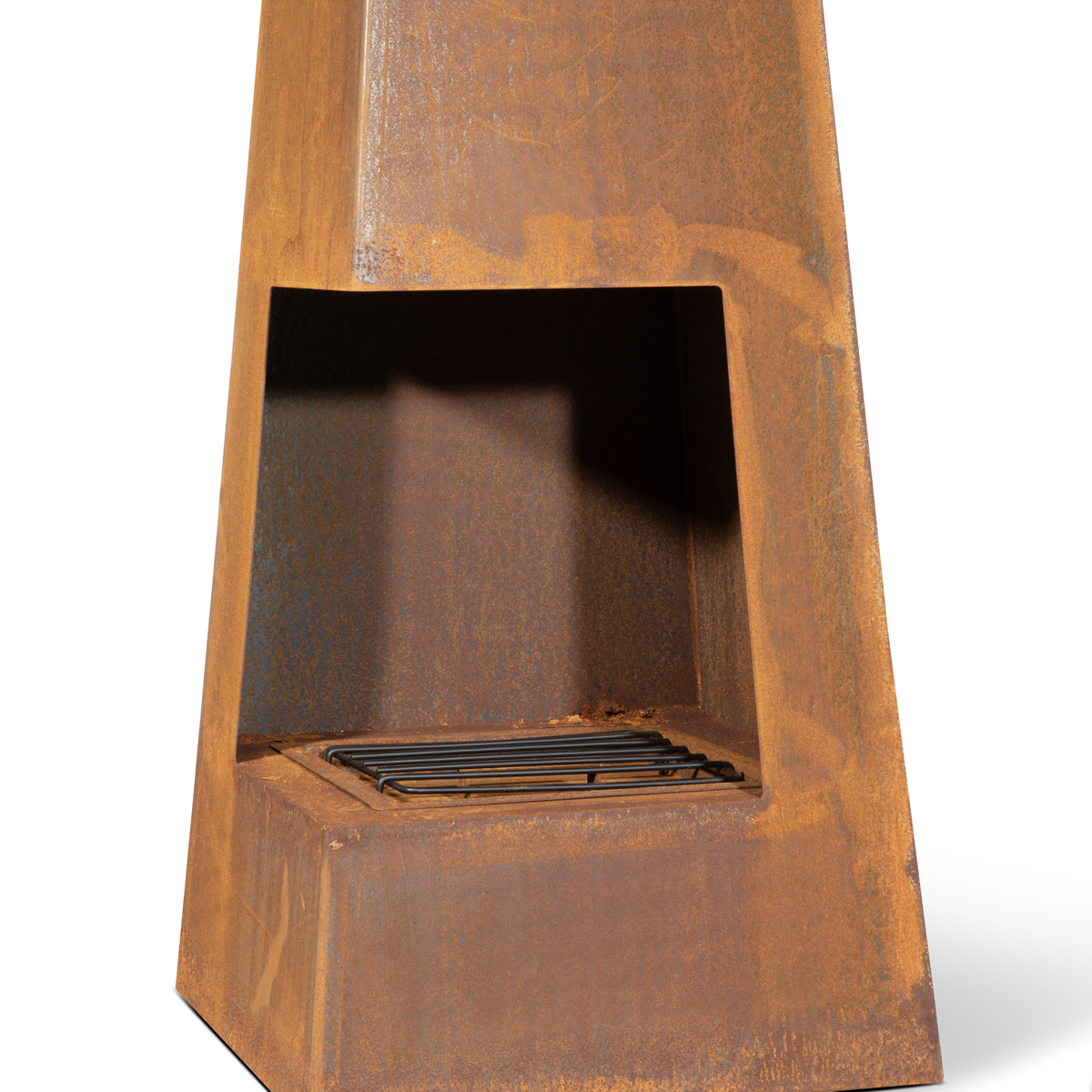 Dellonda DG106 Dellonda Chiminea, Wood Burner, Heater for Outdoors W45cm x H150cm, Corten Steel