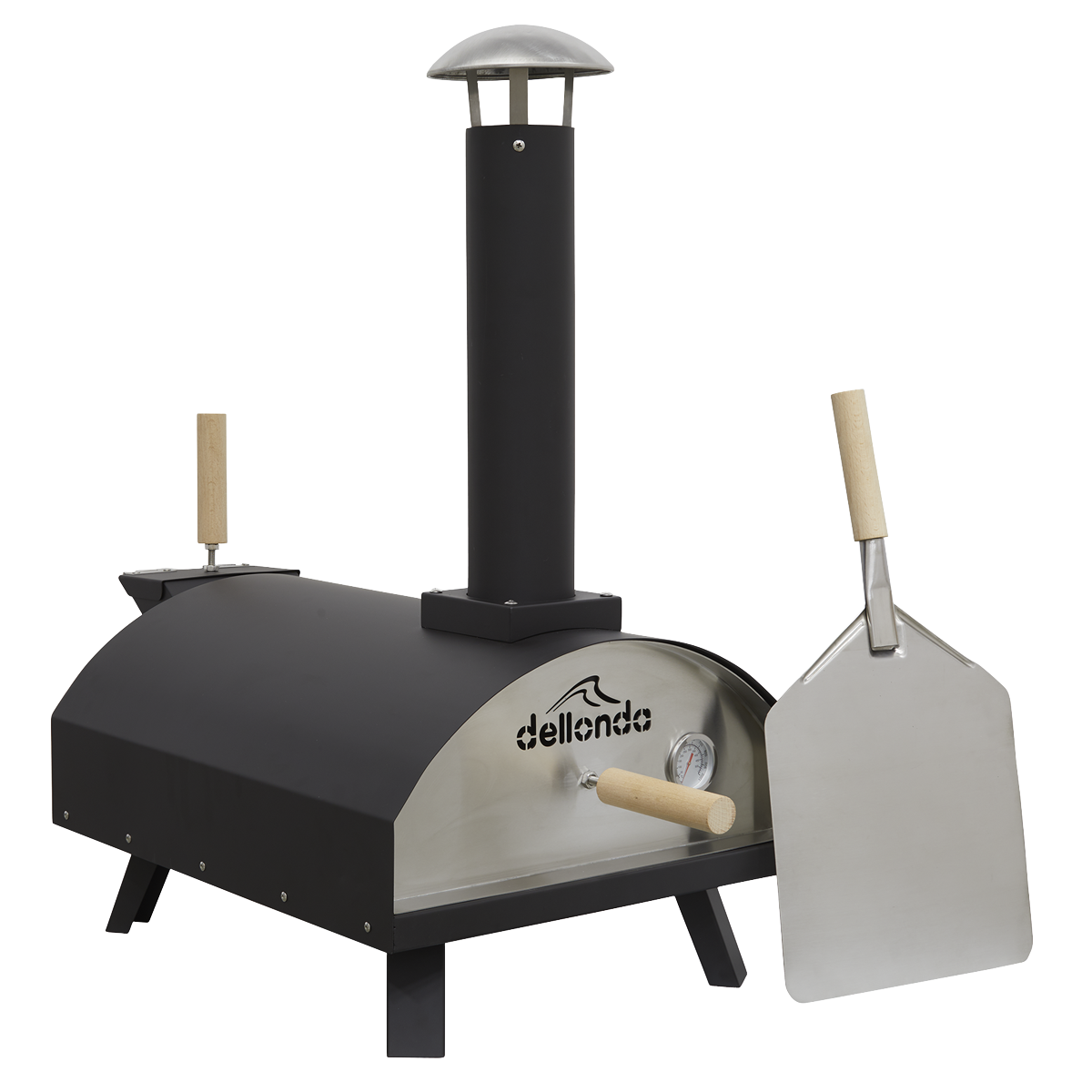 Dellonda DG10 Dellonda Wood-Fired Pizza Oven 14" - Black