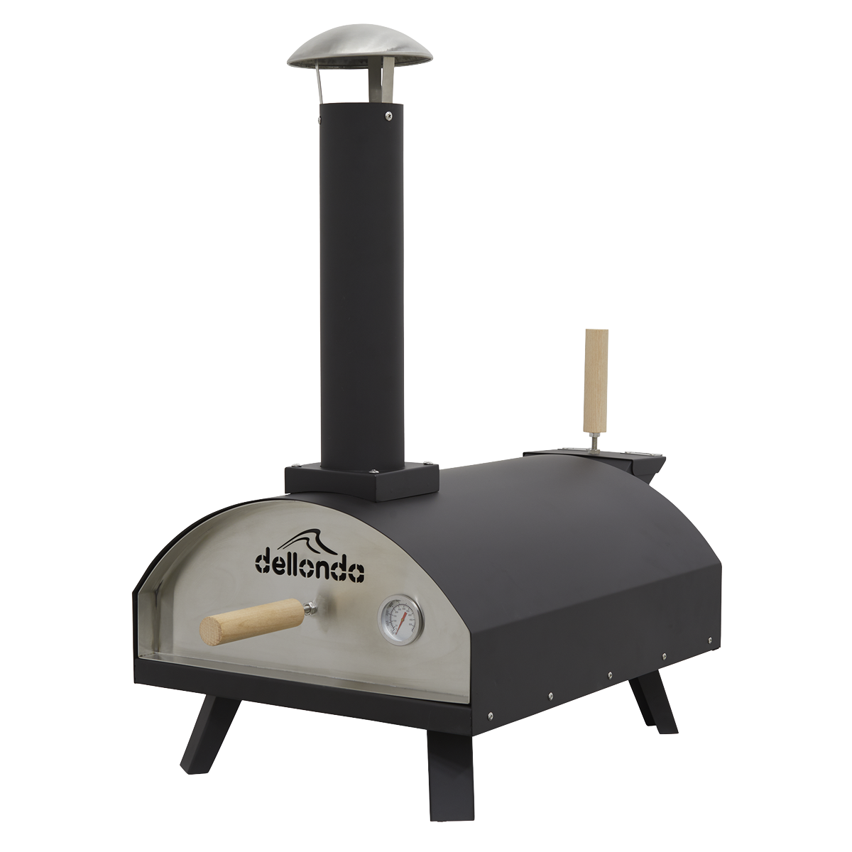 Dellonda DG10 Dellonda Wood-Fired Pizza Oven 14" - Black