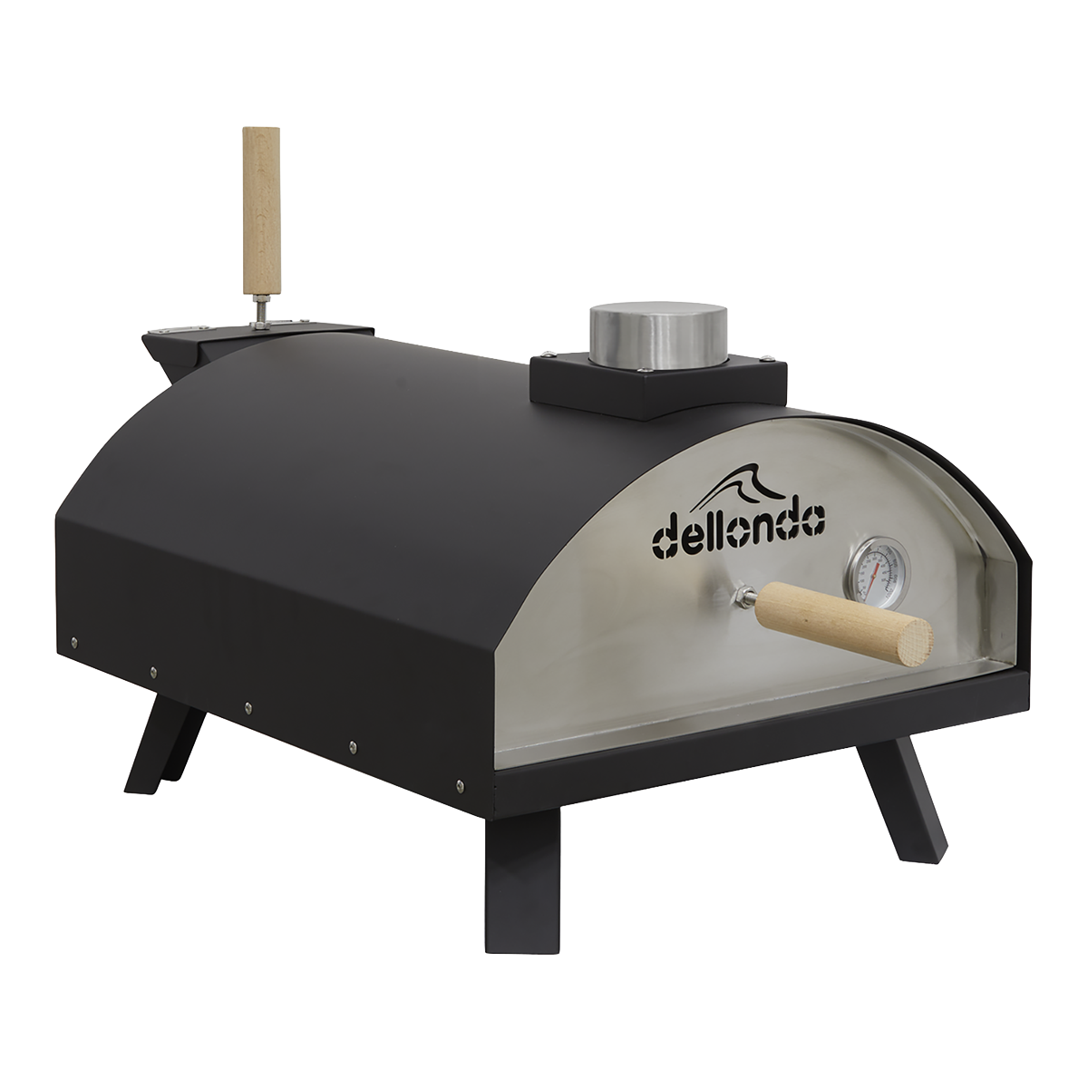 Dellonda DG10 Dellonda Wood-Fired Pizza Oven 14" - Black
