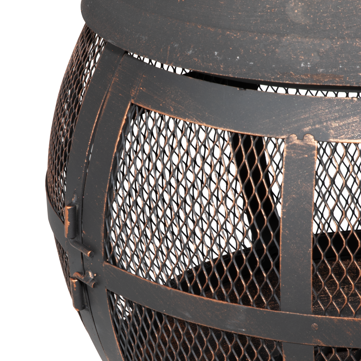 Dellonda DG112 Dellonda Deluxe 360° Chiminea/Fire Pit/Outdoor Heater - Antique Bronze Finish - DG112