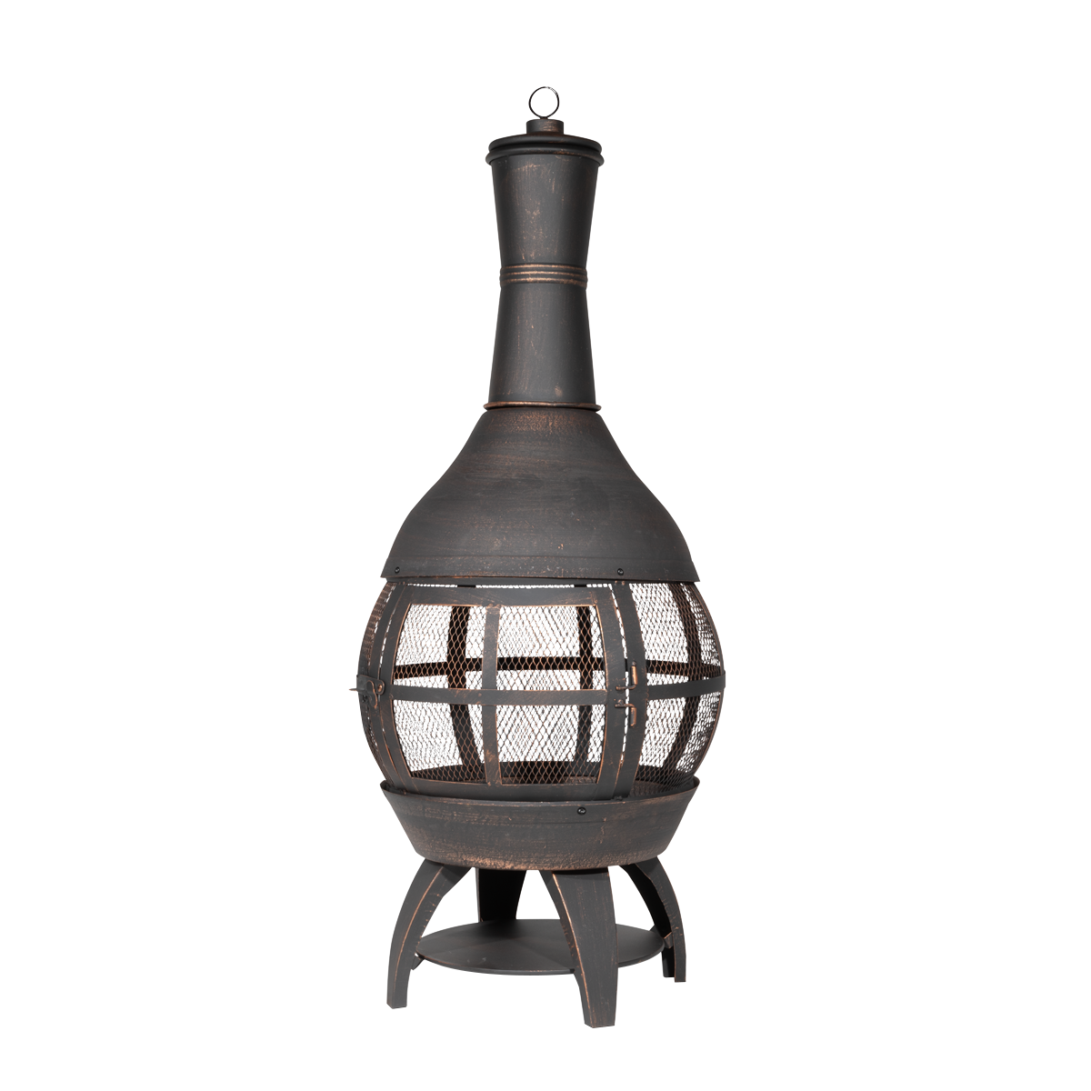 Dellonda DG112 Dellonda Deluxe 360° Chiminea/Fire Pit/Outdoor Heater - Antique Bronze Finish - DG112