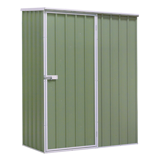 Dellonda DG113 Dellonda Galvanized Steel Storage Shed with Pent Style Roof 150 x 80 x 190cm - Green