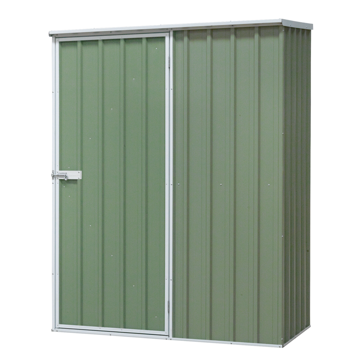Dellonda DG113 Dellonda Galvanized Steel Storage Shed with Pent Style Roof 150 x 80 x 190cm - Green