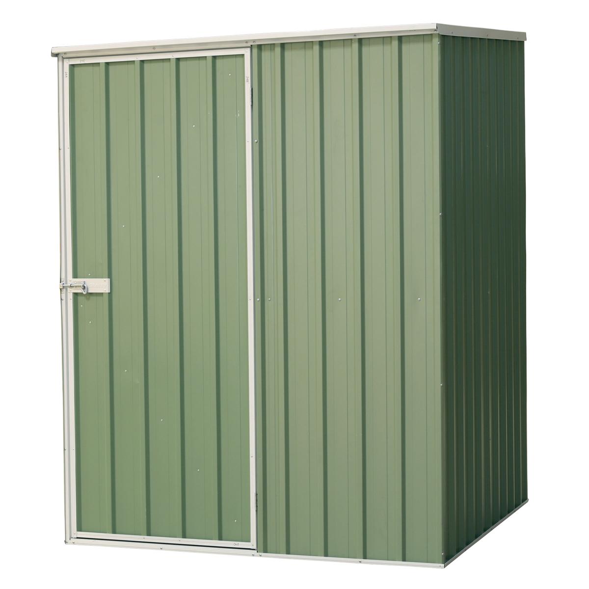 Dellonda DG114 Dellonda Galvanized Steel Storage Shed with Pent Style Roof 151 x 151 x 200cm - Green