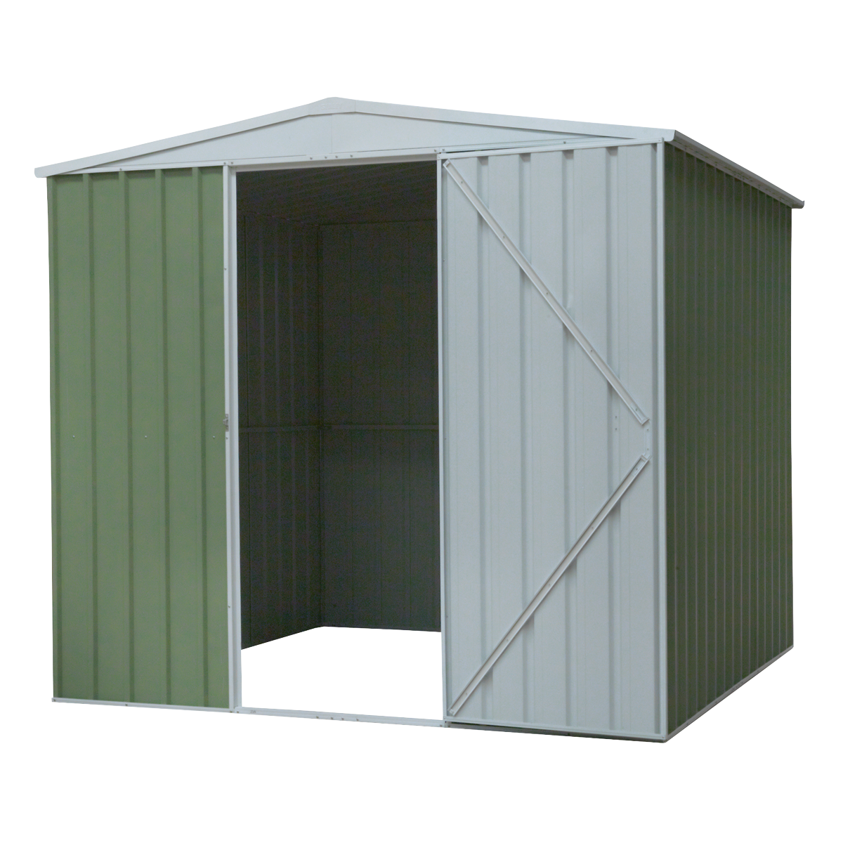 Dellonda DG115 Dellonda Galvanized Steel Storage Shed with Apex Style Roof 230 x 230 x 220cm - Green