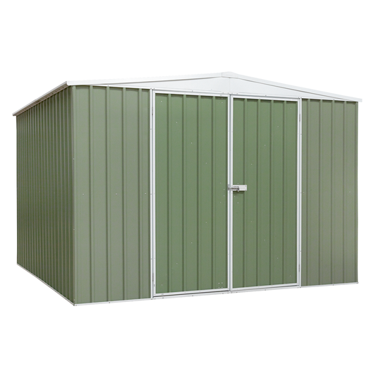 Dellonda DG116 Dellonda Galvanized Steel Storage Shed with Apex Style Roof 300 x 300 x 220cm - Green