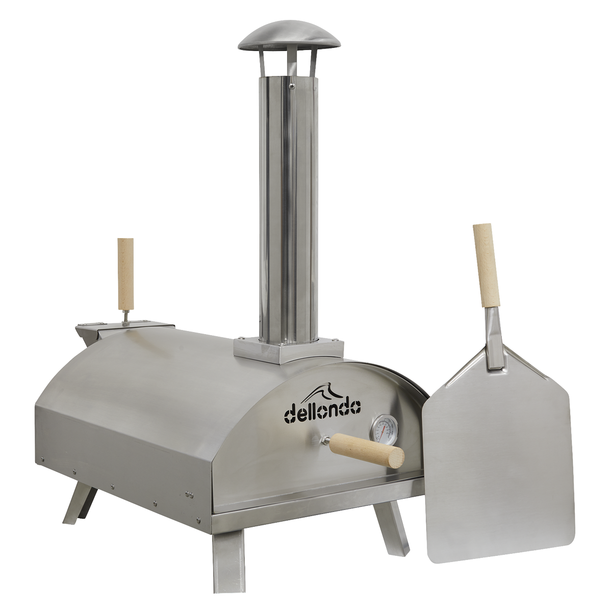 Dellonda DG11 Dellonda Wood-Fired Pizza Oven 14" - Stainless Steel