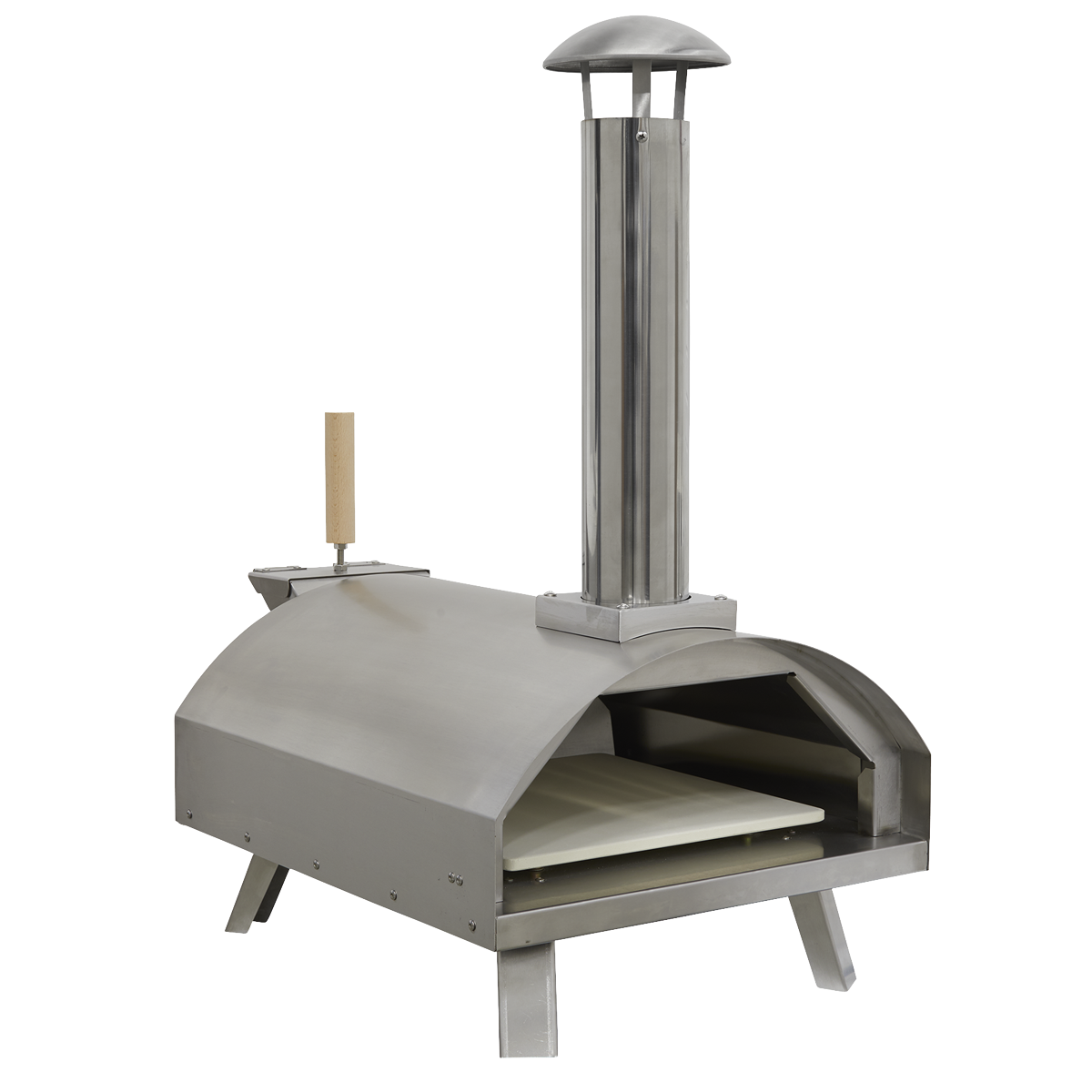 Dellonda DG11 Dellonda Wood-Fired Pizza Oven 14" - Stainless Steel