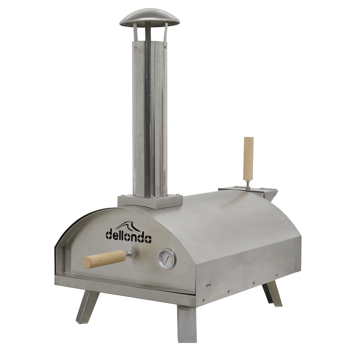 Dellonda DG11 Dellonda Wood-Fired Pizza Oven 14" - Stainless Steel