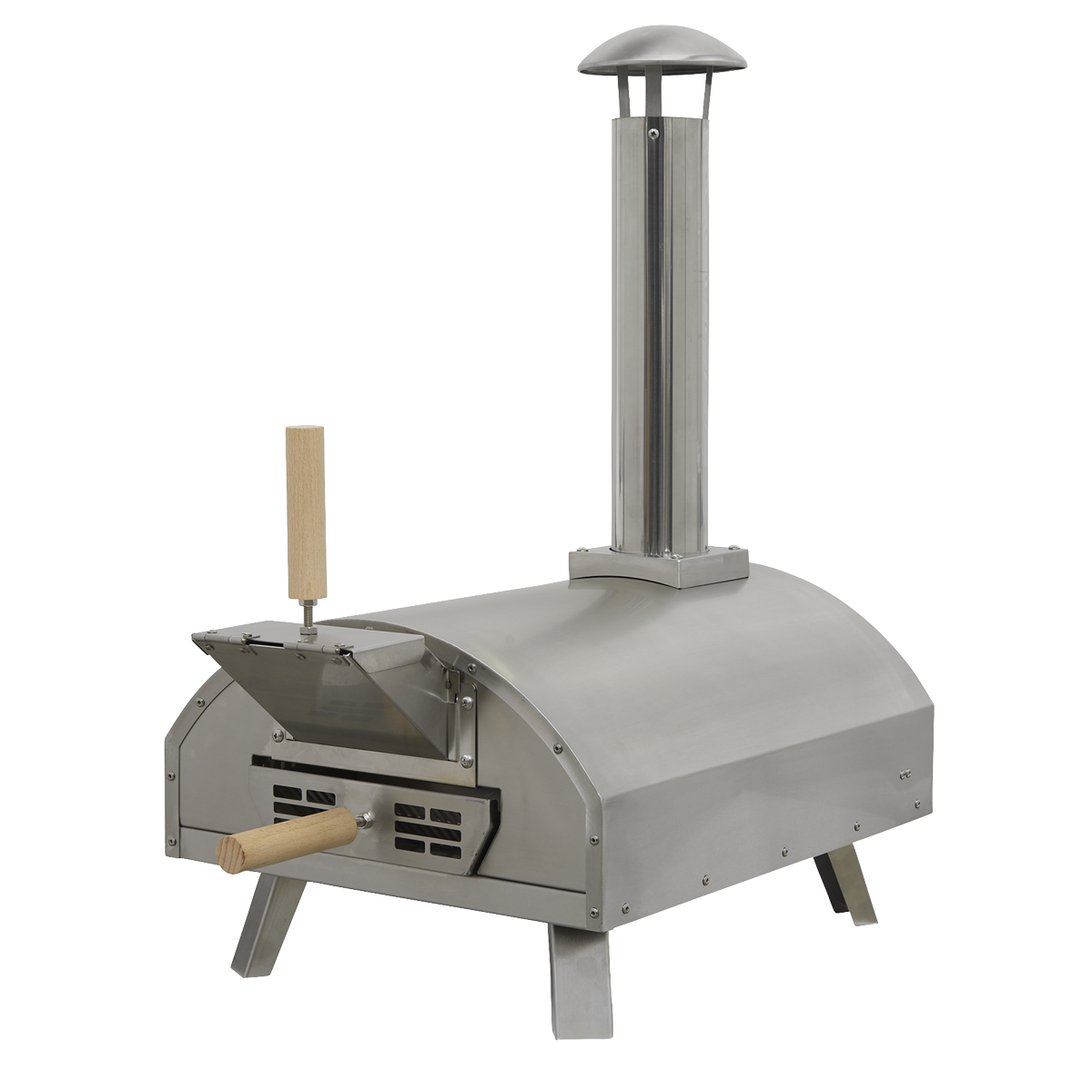Dellonda DG11 Dellonda Wood-Fired Pizza Oven 14" - Stainless Steel