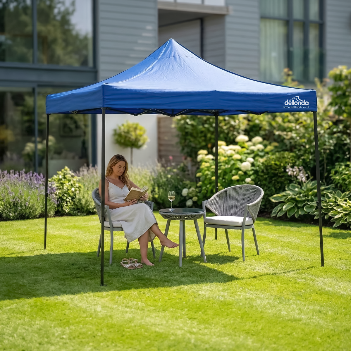 Dellonda DG131 Dellonda Premium 3 x 3m Pop-Up Gazebo - Blue