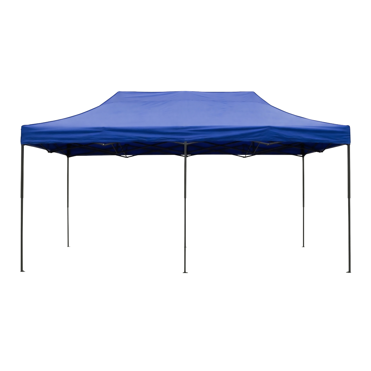 Dellonda DG139 Dellonda Premium 3x6m Pop-Up Gazebo, Heavy Duty, PVC Coated, Water-Resistant Fabric, Supplied with Carry Bag, Rope, Stakes & Weight Bags - Blue Canopy