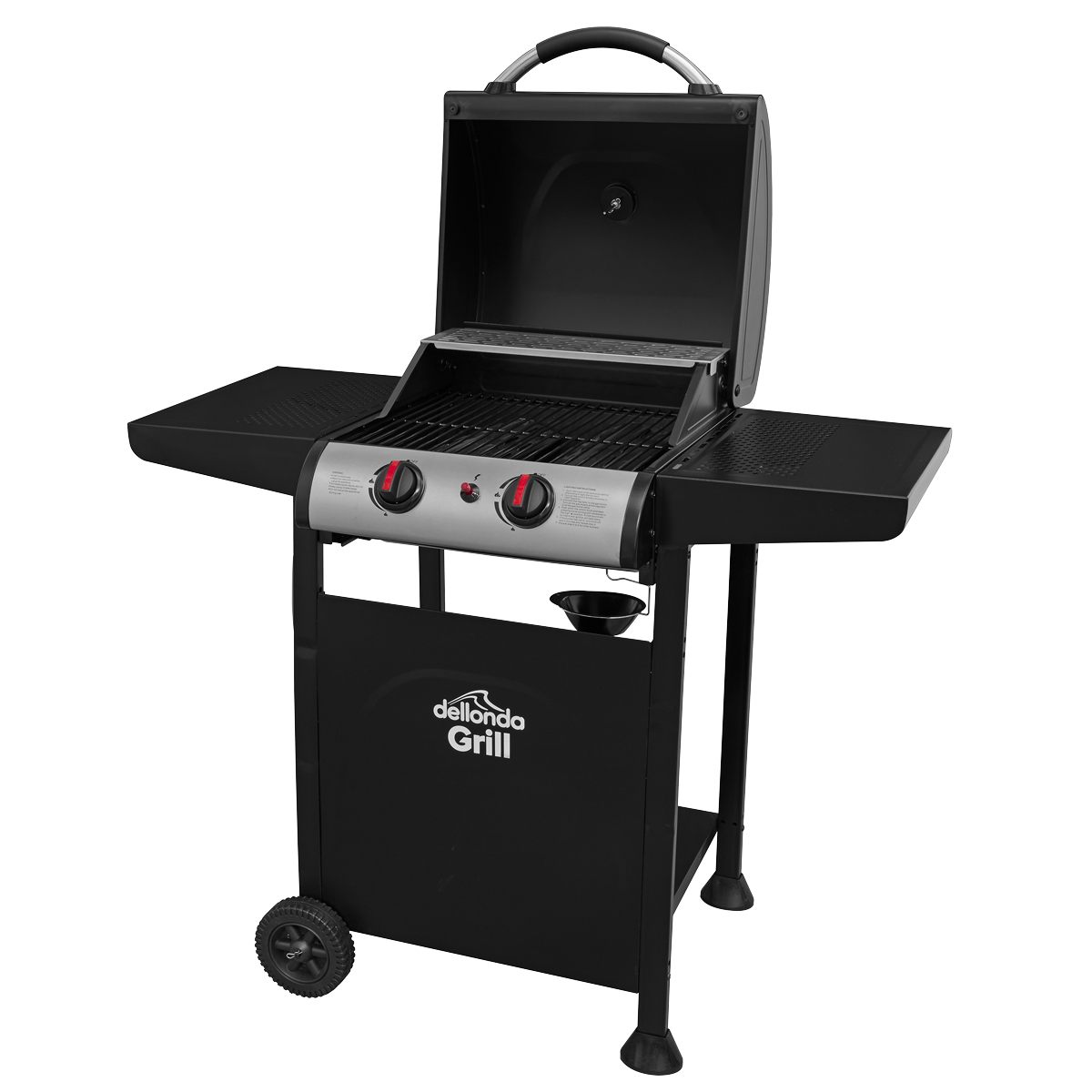 Dellonda DG13 Dellonda 2 Burner Gas BBQ Grill with Piezo Ignition & Thermometer