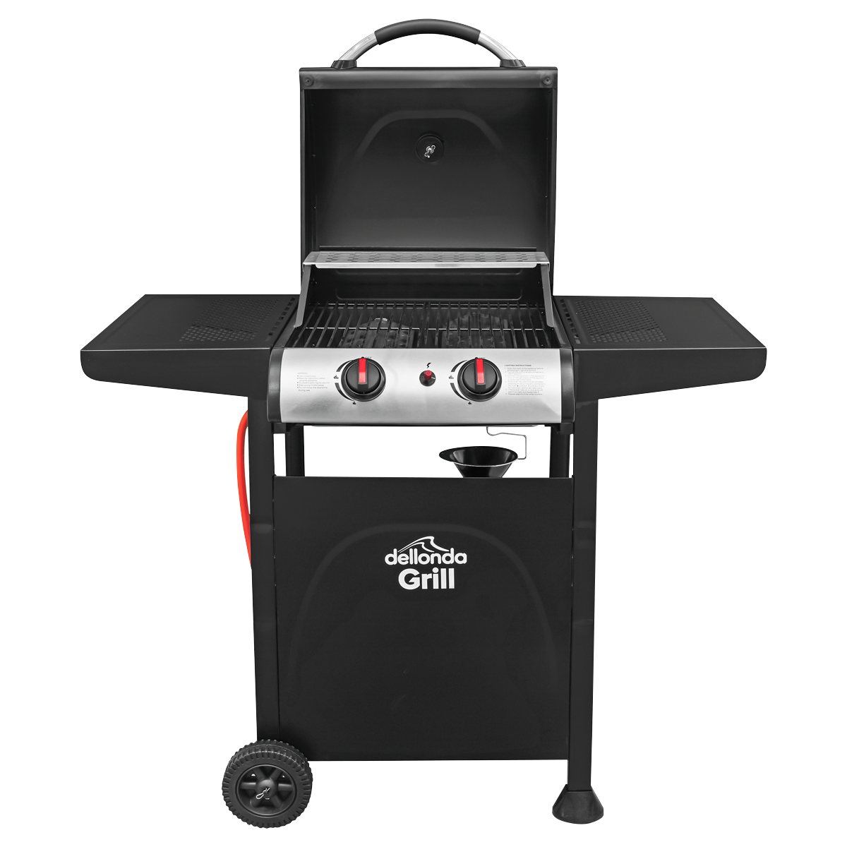 Dellonda DG13 Dellonda 2 Burner Gas BBQ Grill with Piezo Ignition & Thermometer
