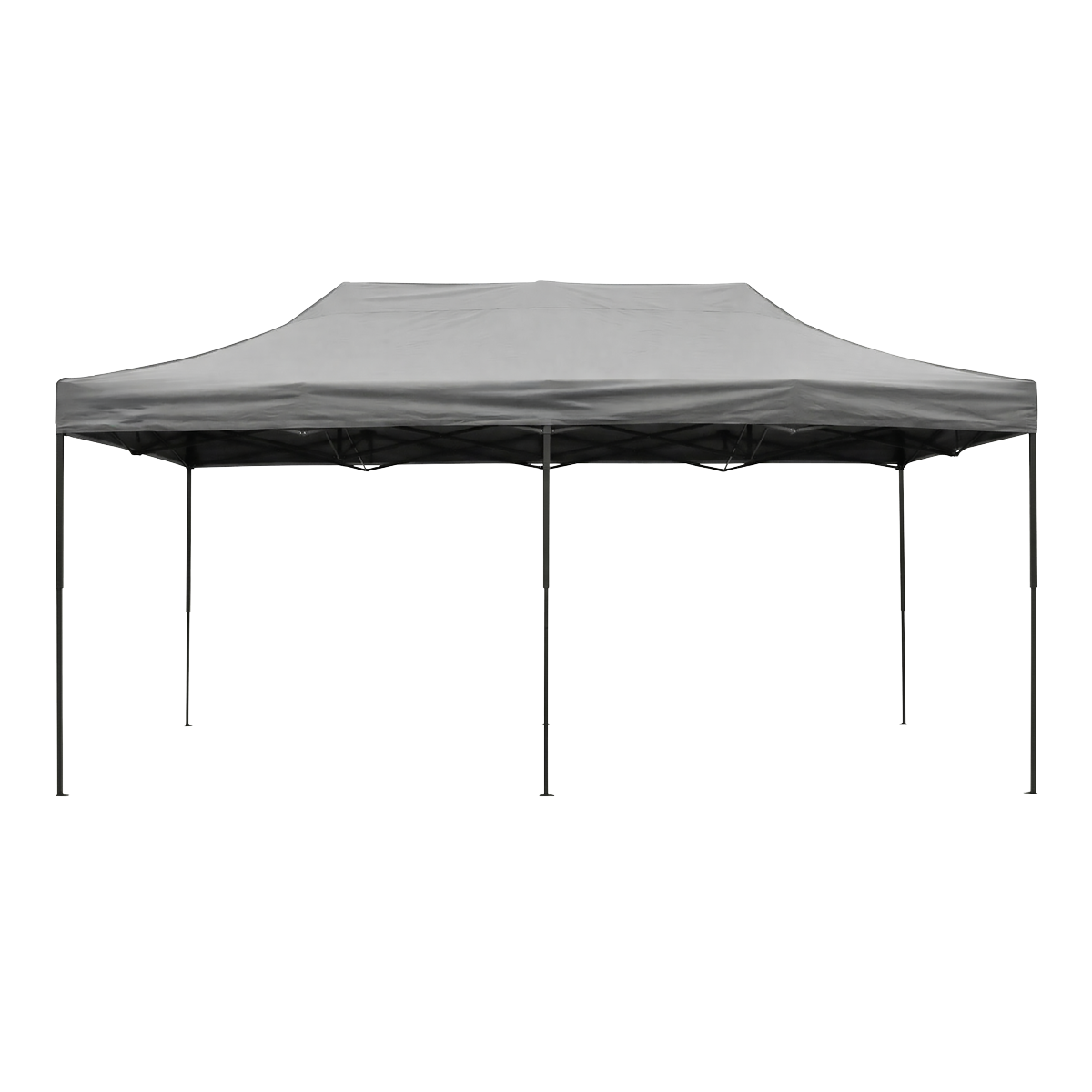 Dellonda DG141 Dellonda Premium 3x6m Pop-Up Gazebo, Heavy Duty, PVC Coated, Water-Resistant Fabric, Supplied with Carry Bag, Rope, Stakes & Weight Bags - Grey Canopy