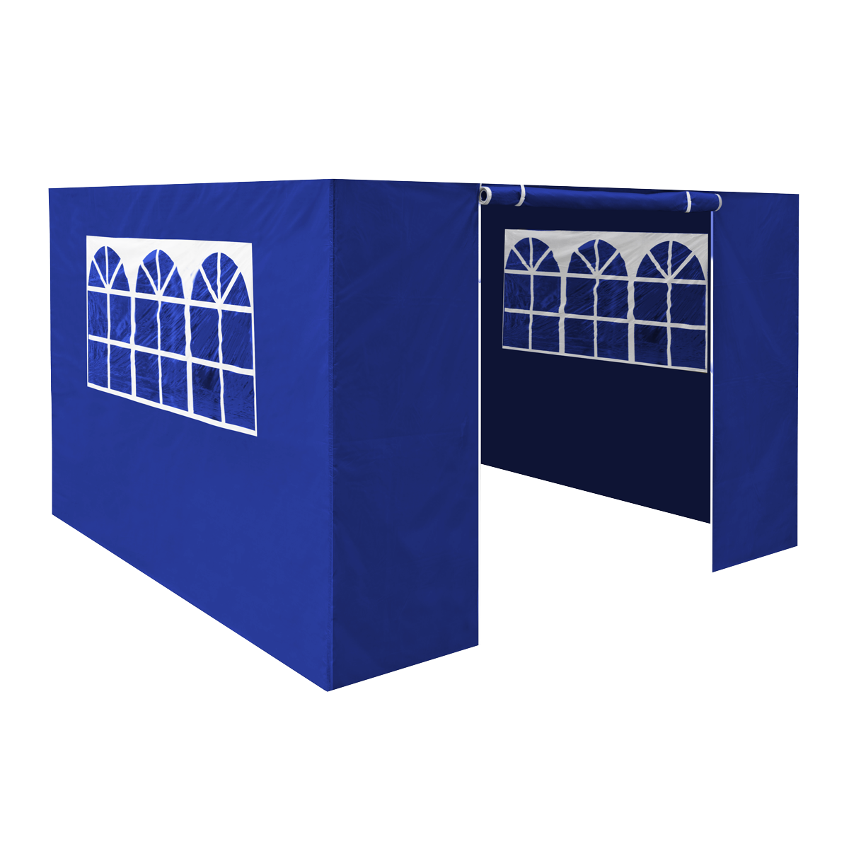 Dellonda DG147 Dellonda Premium Gazebo/Marquee Side Walls/Doors/Windows, Fits 3 x 3m Models - Blue