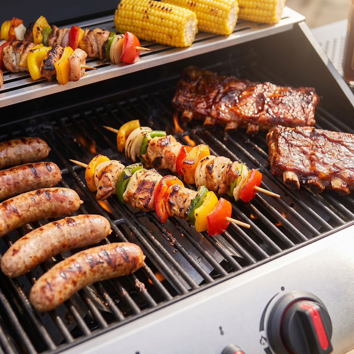 Dellonda DG14 Dellonda 3 Burner Gas BBQ Grill with Piezo Ignition & Thermometer