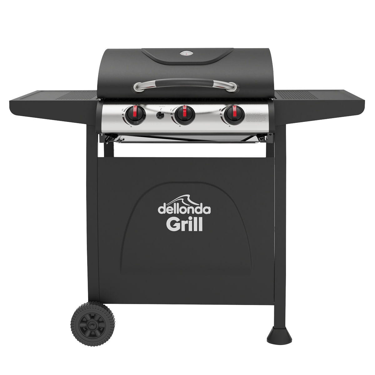 Dellonda DG14 Dellonda 3 Burner Gas BBQ Grill with Piezo Ignition & Thermometer
