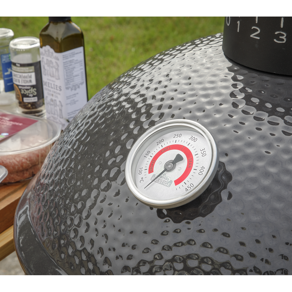 Dellonda DG158 Dellonda Deluxe 16"(40cm) Ceramic Kamado Style BBQ