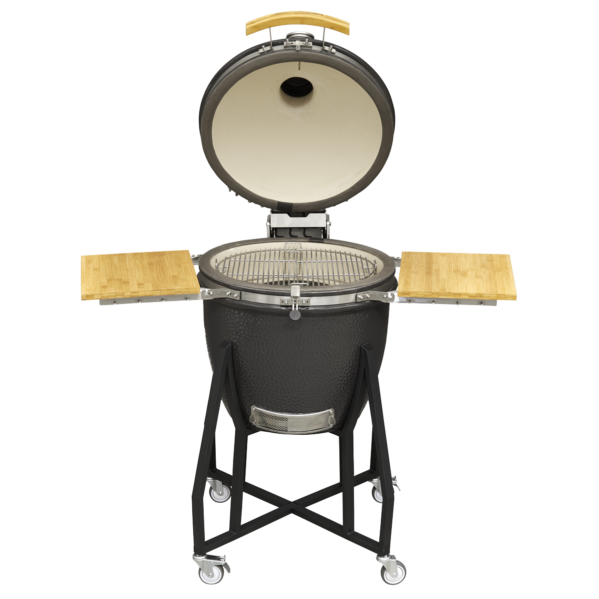 Dellonda DG159 Dellonda Deluxe 22"(56cm) Ceramic Kamado Style BBQ with Wheeled Stand