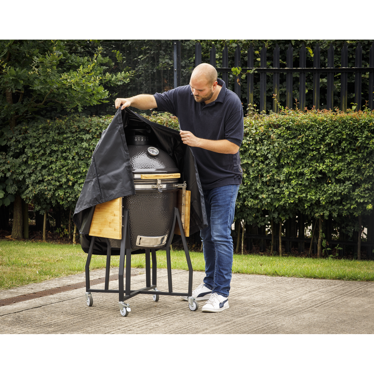 Dellonda DG183 Dellonda Water-Resistant Kamado BBQ Cover for DG159