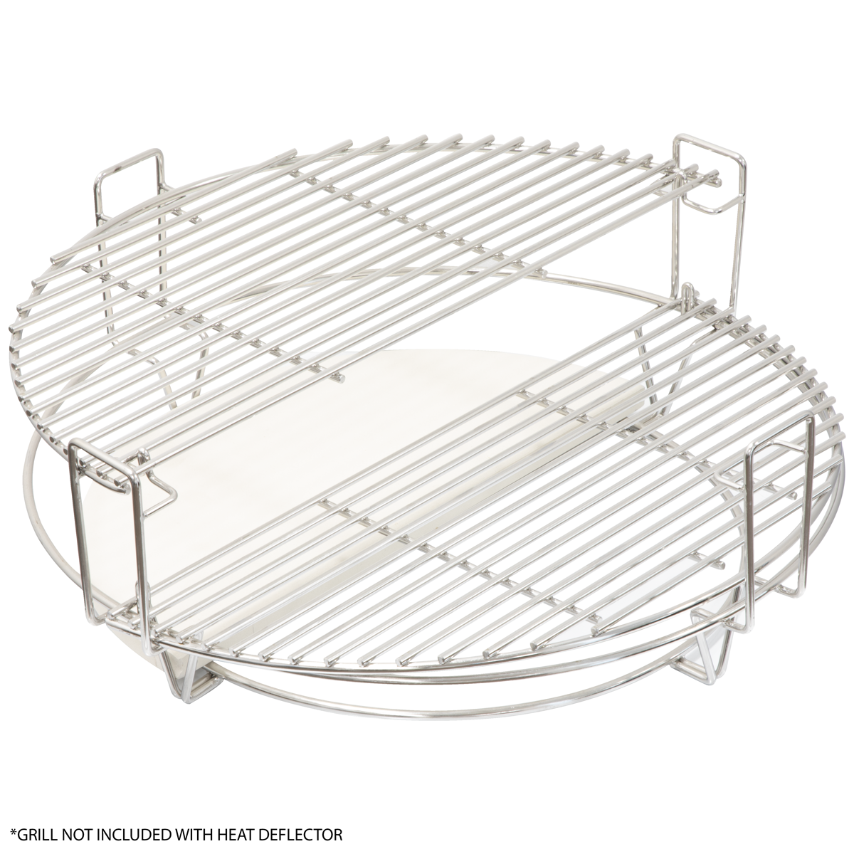 Dellonda DG185 Dellonda Half-Moon Ceramic Heat Deflector Plates for Kamado BBQs 15"(38cm) 2pc