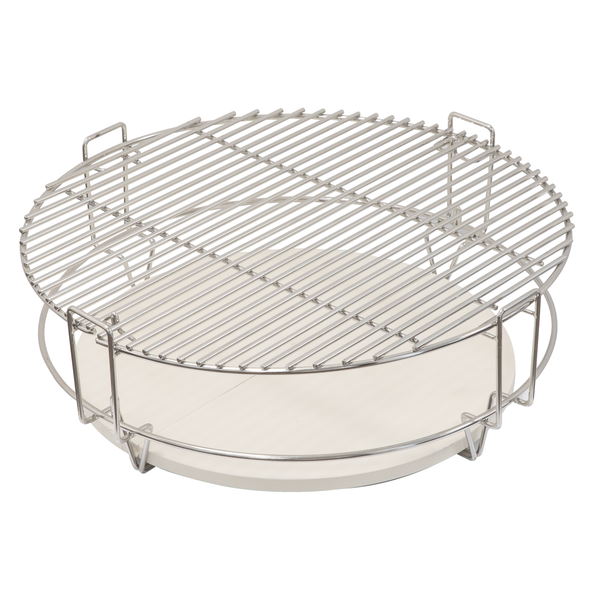 Dellonda DG185 Dellonda Half-Moon Ceramic Heat Deflector Plates for Kamado BBQs 15"(38cm) 2pc