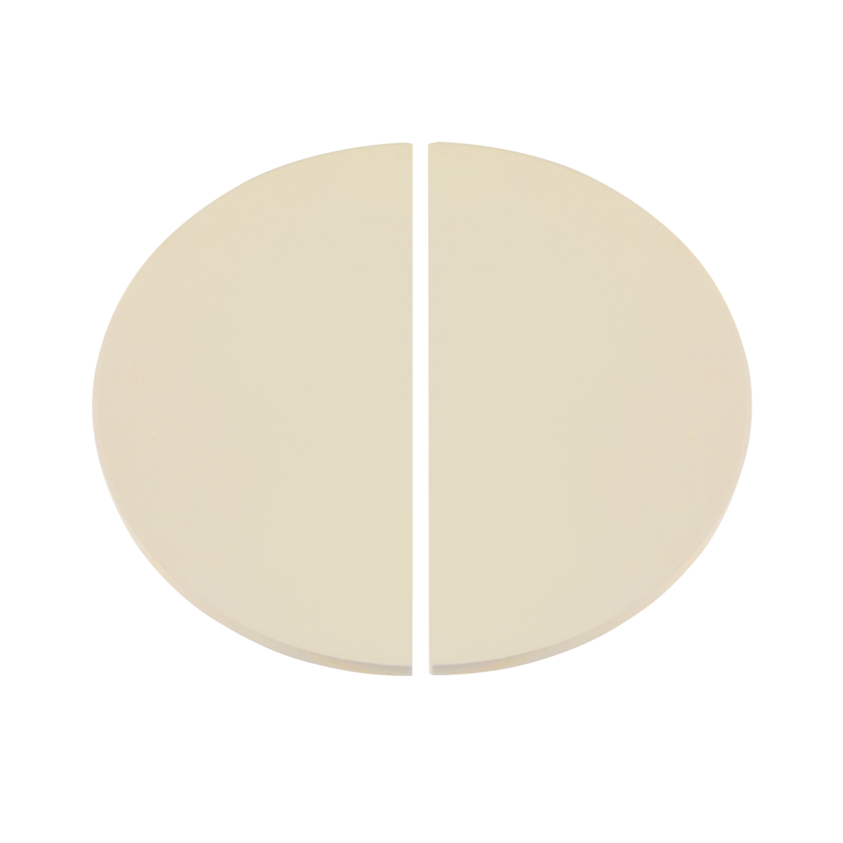 Dellonda DG185 Dellonda Half-Moon Ceramic Heat Deflector Plates for Kamado BBQs 15"(38cm) 2pc