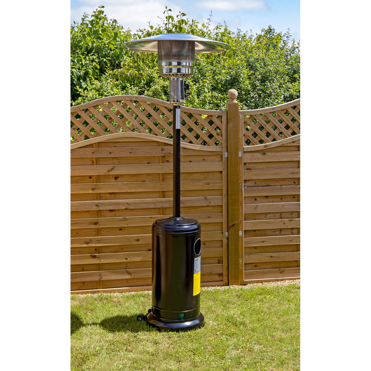 Dellonda DG1 Dellonda Outdoor Garden Gas Patio Heater 13kW Commercial & Domestic Use, Black