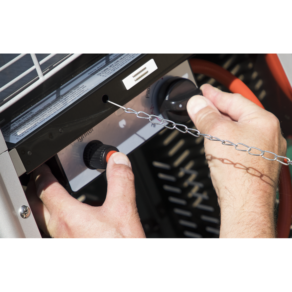 Dellonda DG1 Dellonda Outdoor Garden Gas Patio Heater 13kW Commercial & Domestic Use, Black