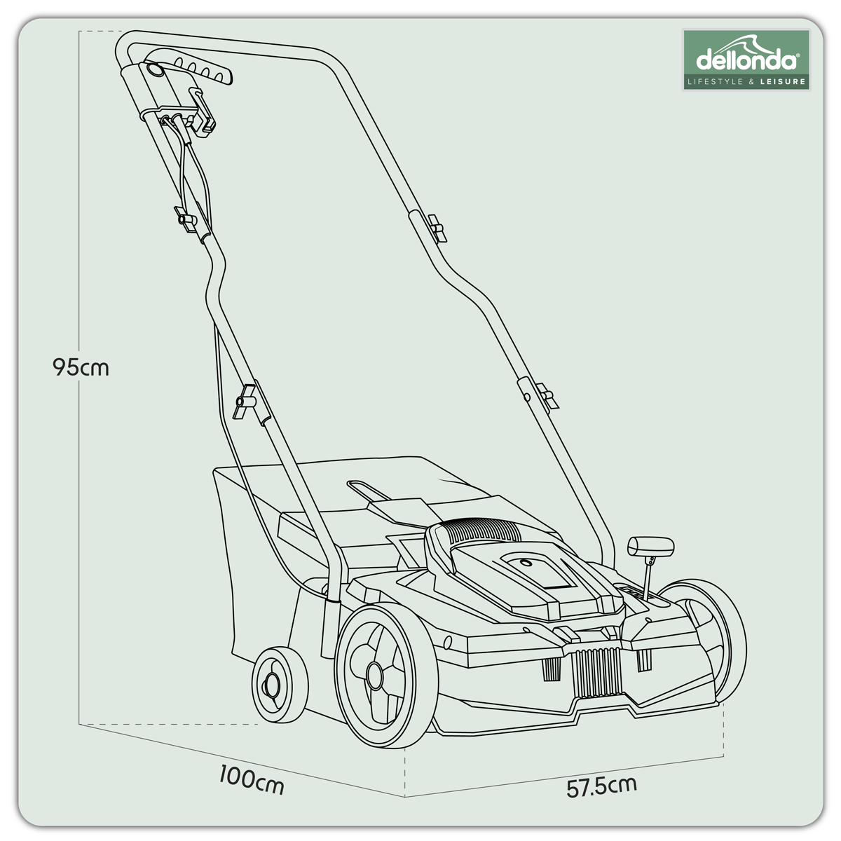 Dellonda DG216 Dellonda 2-in-1 Electric Scarifier & Rake 1500W/230V