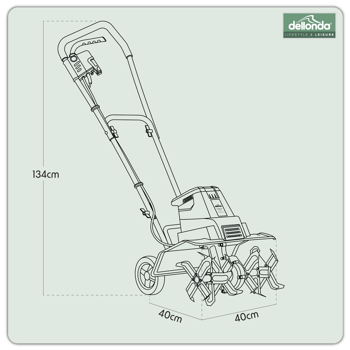 Dellonda DG217 Dellonda Electric Tiller/Cultivator 1500W